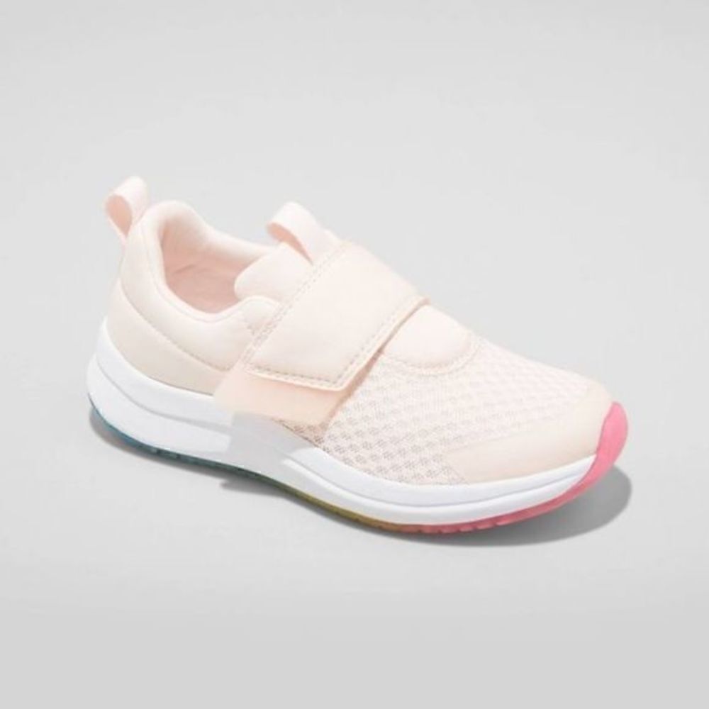 Big Girl size 4 strap adorable (!) All in Motion Kids Sneakers - Pink and White